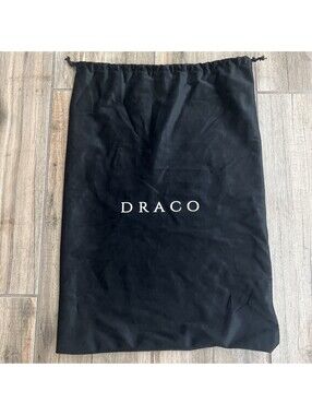 Draco Slides Velvet Black Dust Bag 11” X16”